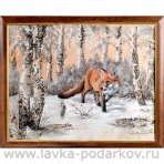 Картина на бересте "Зима" 40x50 см